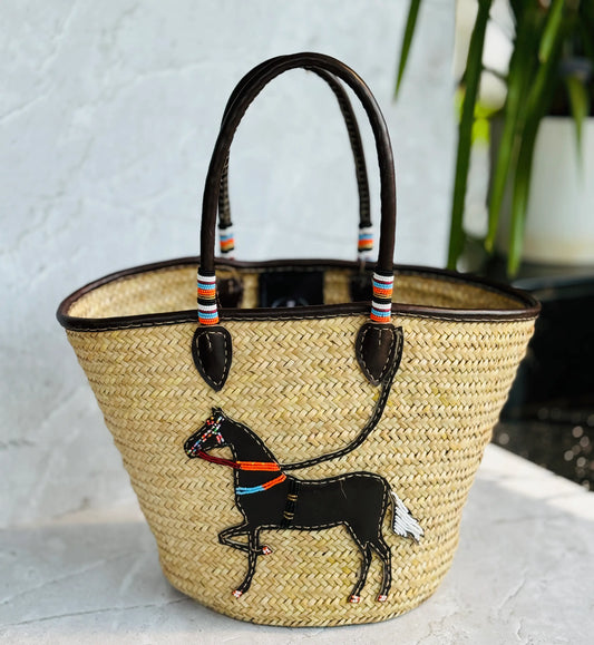 Handwoven Basket - Horse