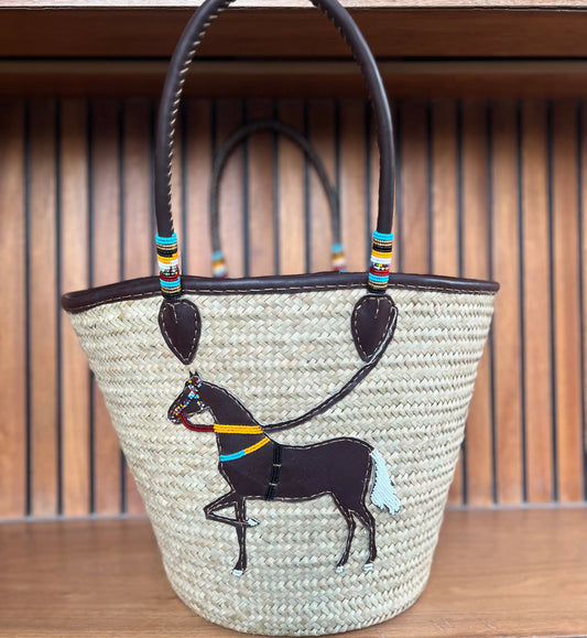 Handwoven Basket - Horse